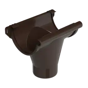 Воронка без уплотнителя Galeco PVC система 90/50 RAL 8019 Темно-коричневый