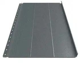 Кликфальц Будсервис "Смарт" П2 Relief iceCrystal mat Thyssen krupp 0.50 mm RAL 7016 Графит