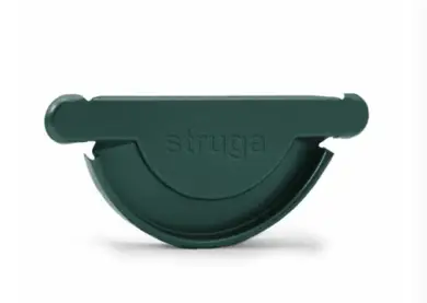 Заглушка ринви універсальна Struga система 150/100 RAL 6020 Зелений