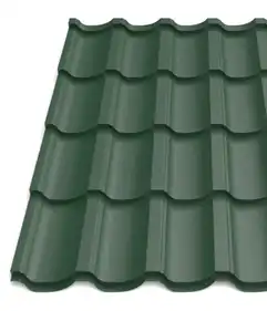 Металлочерепица Tile "Модерн 25" полиэстер U.S.Steel 0.45 mm RAL 6005 Зеленый