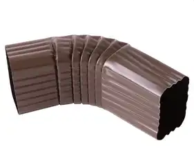 Коліно універсальне (67°) NOVATIK QUADRA (125/80х50 мм) RAL 8017 Шоколадно-коричневий