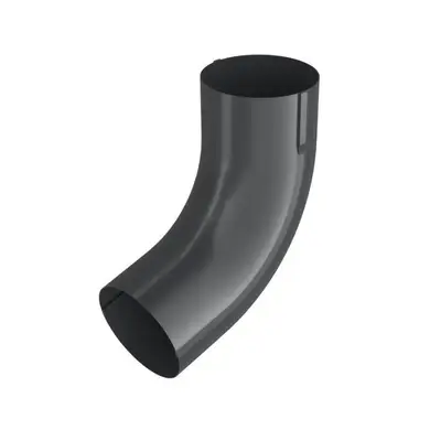 Колено / Слив 72° BRYZA BRYZA STAL система 125/90 Графит (RAL 7021)