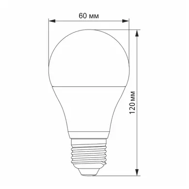 LED лампа Videx A60h 6.2W E27 4100K (VL-A60h-62274)