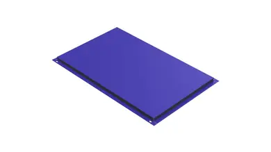 Фасадные кассеты Stroy Dom Тип 3 378*587 мм матполиэстер Украина 0,45 mm RAL 5005 Синий