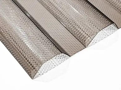 Профільований полікарбонат TOPLIGHT MICROPRISMA T 76/18 0,9 мм бронзовий 1040 х 3000 мм