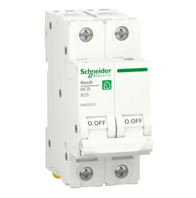 Автоматичний вимикач Schneider Electric 2-п. RESI9 25A В (6kA) (C2)