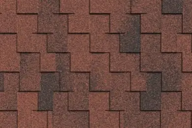 Битумная черепица Icopal Claro Antik brick red