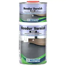 Поліуретановий матовий лак NEOTEX Neodur Varnish Mat Комплект (A+B) 1 кг прозорий