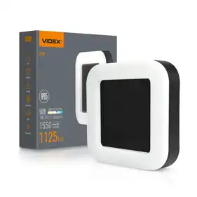 LED светильник ART IP65 квадратный Videx 15W 5000K Black (VL-BHFS-155B)