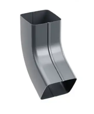Коліно труби 60° Flamingo IQ система 135/80 RAL 7016 Антрацит