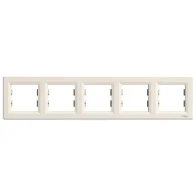 Рамка Schneider Electric 5-ти кратная "ASFORA" сл.к. (C1) 