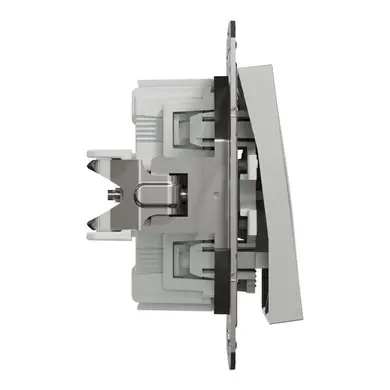 Выключатель Schneider Electric 2-кл. внутр. "ASFORA" без рамки алюминий (C1) 