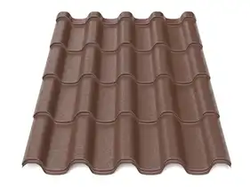 Металлочерепица Зартмет Rubin 27 Sq Mat Dongbu Корея 0,5мм RAL 8017 Коричневый