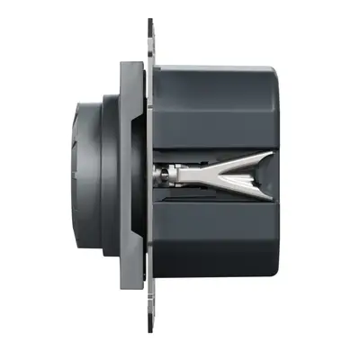 Димер поворотний ЛЕД Schneider Electric RC 3-370 Вт,  "ASFORA" сталь 