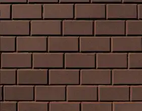 Тротуарна плитка Brukland Цегла (без фаски) 60 Коричневий 200х100 мм
