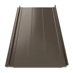 Клікфальц Tilе "Трапеція" поліестер U.S.Steel 0.45 mm RAL 8019 Коричневий