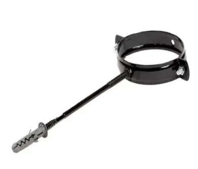 Держатель трубым металлический PROFIL система 130/100 L220 RAL 9005 Черный