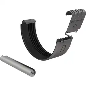 Соединитель желоба с трубкой Zambelli Robust система 153/100 RAL 7037 Серый