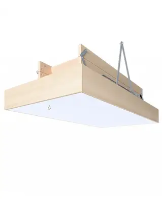 Чердачная лестница Bukwood COMPACT Long деревянные 4-секционные Н340см 120x70 см