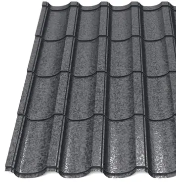 Металлочерепица Будсервис "Модерн 35" Relief iceCrystal mat Thyssen krupp 0.50 mm RAL 9005 Черный