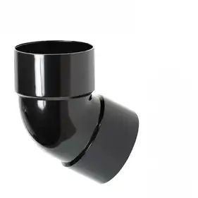 Коліно дворозтрубне PROFIL 60° система 90/75 RAL 9005 Чорний