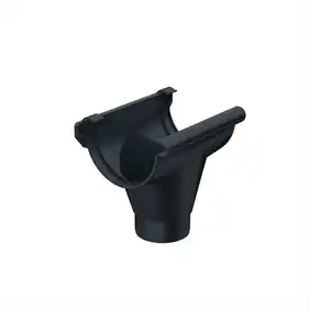 Воронка без уплотнителя Galeco PVC система 90/50 RAL 7021 Графитовый