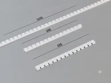 Профіль повздовжний Ruler Грильято 600 мм  (75х75 мм) RAL 7024 (графіт)
