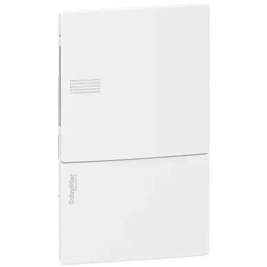Щит пластиковий Schneider Electric ЩРВ-П-4 мод вбуд.уст. IP40 білі двері Resi9 (C3)