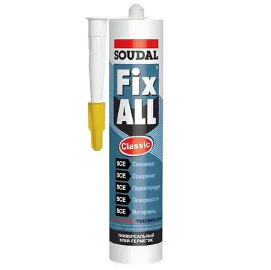 Клей-герметик Soudal FIX ALL Crystal 290мл