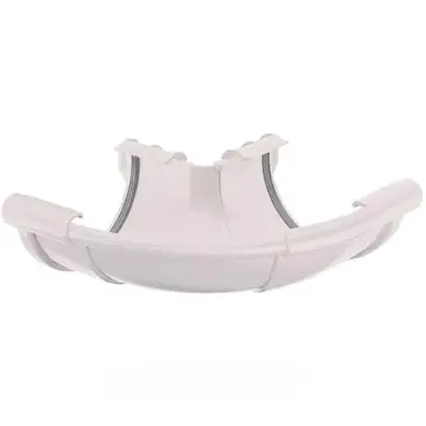 Угол желоба внешний Galeco PVC система 110/80 135° RAL 9010 Белый