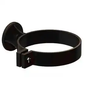 Кронштейн трубы Galeco PVC  система 90/50 пластик RAL 9005 Черный