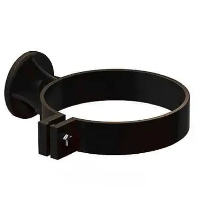 Кронштейн трубы Galeco PVC  система 90/50 пластик RAL 9005 Черный