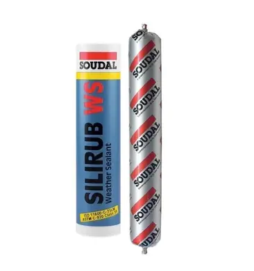 PROF Герметик фасадный Soudal SILIRUB WS черный 600 мл
