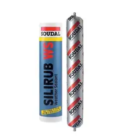 PROF Герметик фасадный Soudal SILIRUB WS черный 600 мл
