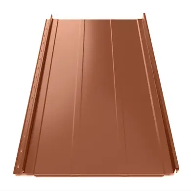 Клікфальц Tilе "Трапеція" поліестер SeAH 0.45 mm RAL 8004 Теракота