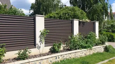 Паркан Жалюзі LVKS Optima 124/110мм Китай 0,40 Printeh під дерево