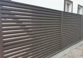 Паркан Жалюзі LVKS Premium 110/95мм Словаччина U.S.Steel 0,50 PEMA RAL 8017