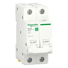 Автоматический выключатель Schneider Electric 2-п. RESI9 16A C (6kA) (C2)