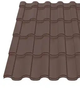 Металлочерепица Будсервис "Венера 35" матполиэстер Модуль-Украина 0.45 mm RAL 8017 Коричневый