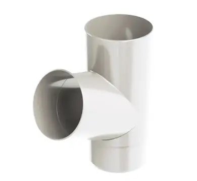 Трійник Galeco PVC система 130/80 67° RAL 9010 Білий