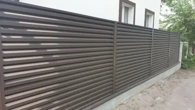 Паркан Жалюзі LVKS Premium 110/95мм Україна 0,45 мм РЕ RAL 8017