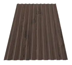 Профнастил Tile Н-14/С-14 структура дерево SeAH 0.40 mm Темное дерево