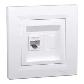 Розетка Schneider Electric комп. RJ-45 кат.6 UTP внутр. "ASFORA" белая (C3) 