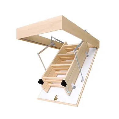 Чердачная лестница Bukwood ECO+ Standard деревянные 3-секционные Н280см 110х80 см