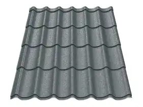 Металочерепиця Будсервіс "Монтерей ЗD" Relief iceCrystal mat Thyssen krupp 0.50 mm RAL 7024 Сірий