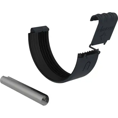 З'єднувач ринви з трубкою Zambelli Robust система 127/80 RAL 7016 Антрацит