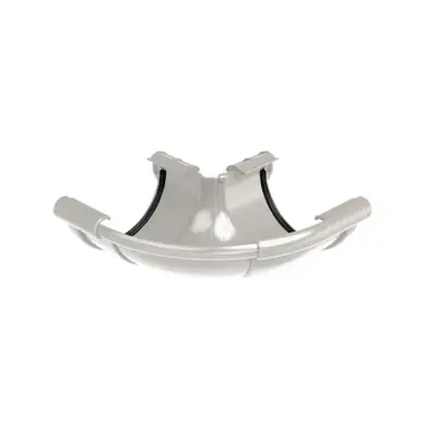 Угол внешний регулируемый Galeco PVC система 130/80 90°-150° RAL 9010 Белый