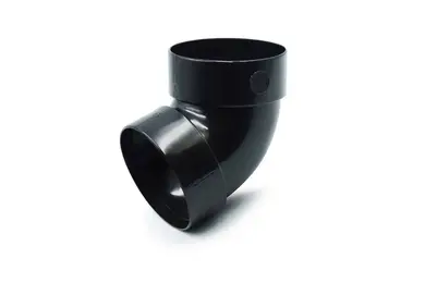 Отвод двумуфтовый RainWay система 130/100 67° RAL 9005 Черный