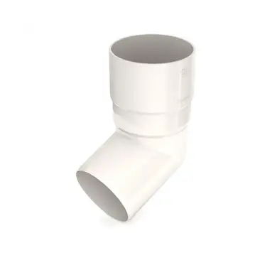 Колено BRYZA система 125/90 67,5° Белый RAL 9010 (62-141)