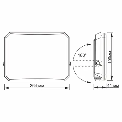LED прожектор Videx F3 100W 5000K 220V Black (VLE-F3-1005B)